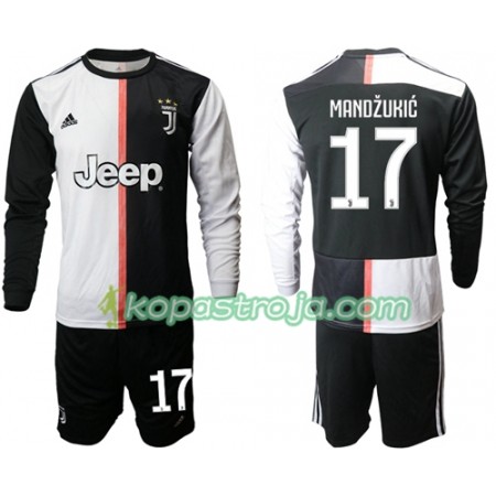 Billiga Fotbollströjor Juventus Mandzukic 17 Barn Hemma tröja 2019/20 Långärmad